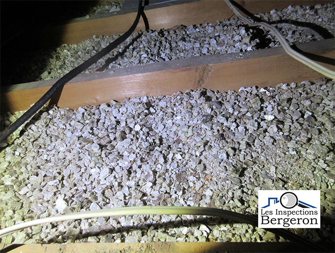 Vermiculite is a granular insulation that can contain asbestos